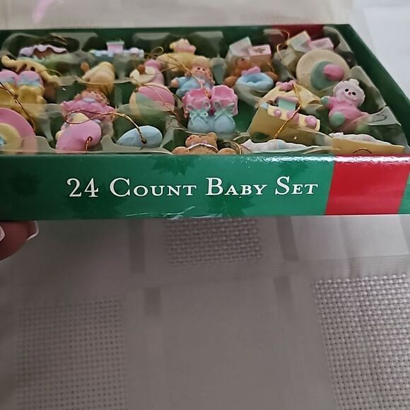 Vintage Baby Set Hanging Ornaments 24 Pieces - Picture 2 of 16